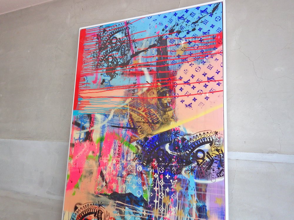 シェーン ボーデン SHANE BOWDEN 特大アート  アートパネル ウォールアート シルクスクリーン インテリア ポップアート 78.5 × 206 cm ♪