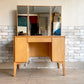 いまだ Craft Furniture IMADA 910ドレッサー3面 プレリー ドレッサー & スツール セット 鏡台 メープル材 ナチュラルデザイン ●