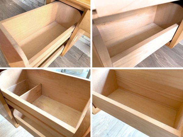 いまだ Craft Furniture IMADA 910ドレッサー3面 プレリー ドレッサー & スツール セット 鏡台 メープル材 ナチュラルデザイン ●