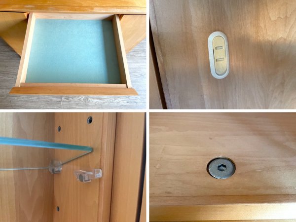 いまだ Craft Furniture IMADA 910ドレッサー3面 プレリー ドレッサー & スツール セット 鏡台 メープル材 ナチュラルデザイン ●