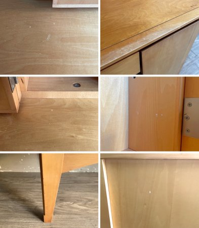 いまだ Craft Furniture IMADA 910ドレッサー3面 プレリー ドレッサー & スツール セット 鏡台 メープル材 ナチュラルデザイン ●