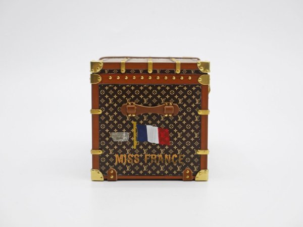 ルイヴィトン Louis Vuitton ミスフランス MISS FRANCE ペーパーウェイト W16cm モノグラム トランク 2010年 VIP限定 ノベルティ ●