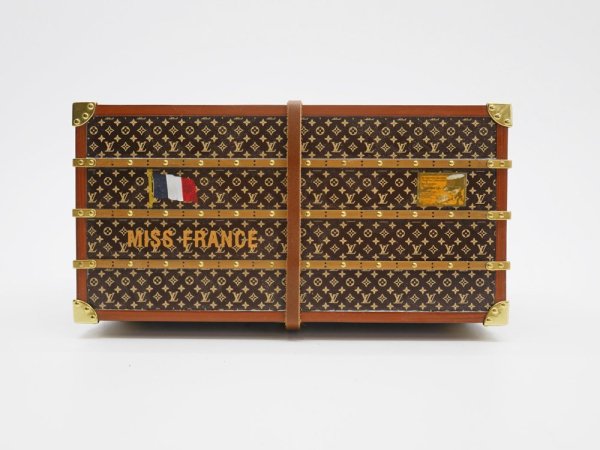 ルイヴィトン Louis Vuitton ミスフランス MISS FRANCE ペーパーウェイト W16cm モノグラム トランク 2010年 VIP限定 ノベルティ ●