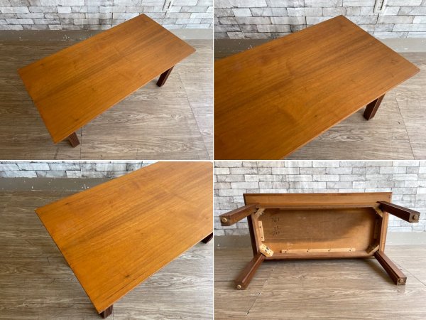 USビンテージ Vintage コーヒーテーブル センターテーブル 米国家具 W107cm ●