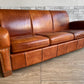 トラックファニチャー TRUCK FURNITURE レザーソファ LEATHER SOFA L-3 3p ブラウン 牛革 定価\610,000- 廃番 ●