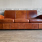 トラックファニチャー TRUCK FURNITURE レザーソファ LEATHER SOFA L-3 3p ブラウン 牛革 定価\610,000- 廃番 ●