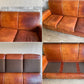 トラックファニチャー TRUCK FURNITURE レザーソファ LEATHER SOFA L-3 3p ブラウン 牛革 定価\610,000- 廃番 ●