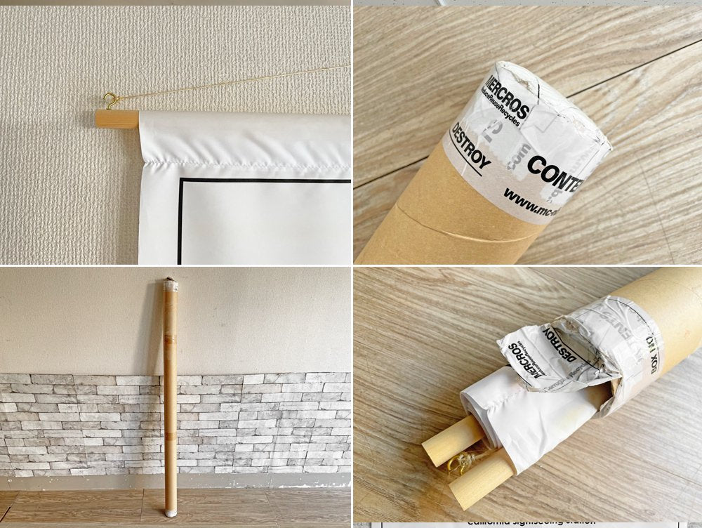 ユニロイヤル UNIROYAL フリーマーケットバナー FLEA MARKET BANER ホワイト H206cm ナイロン生地 店舗什器 西海岸スタイル 定価￥24,800- ●
