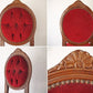 ヨーロピアンクラシカル デザイン European Classical design 木製 サロンチェア 猫脚 レッド イタリア ロココ調 ◇