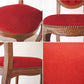 ヨーロピアンクラシカル デザイン European Classical design 木製 サロンチェア 猫脚 レッド イタリア ロココ調 ◇