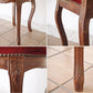 ヨーロピアンクラシカル デザイン European Classical design 木製 サロンチェア 猫脚 レッド イタリア ロココ調 ◇
