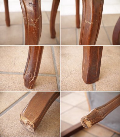 ヨーロピアンクラシカル デザイン European Classical design 木製 サロンチェア 猫脚 レッド イタリア ロココ調 ◇