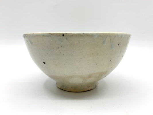 長谷川奈津 中鉢 丼 碗 ボウル 粉引 直径16.5cm 現代作家 陶芸家 B ●