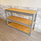 リオン LYON アングルシェルフ SLOTTED ANGLE SHELF 3段 オープンシェルフ W123cm 店舗什器 インダストリアル 工業系 P.F.S取扱 定価￥30,800- A ●