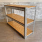 リオン LYON アングルシェルフ SLOTTED ANGLE SHELF 3段 オープンシェルフ W123cm 店舗什器 インダストリアル 工業系 P.F.S取扱 定価￥30,800- A ●