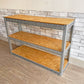 リオン LYON アングルシェルフ SLOTTED ANGLE SHELF 3段 オープンシェルフ W123cm 店舗什器 インダストリアル 工業系 P.F.S取扱 定価￥30,800- B ●