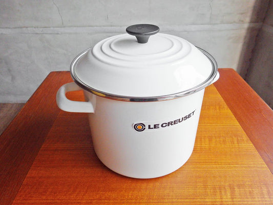 ルクルーゼ LE CREUSET ストックポット STOCK POT 7.6L メレンゲ 参考定価 : ￥12,490-♪