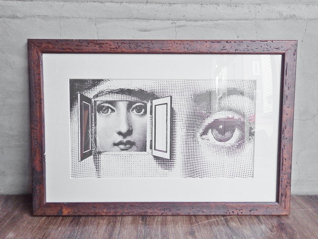 フォルナセッティ FORNASETTI ポスター リナ・カヴァリエリ 額付き アート 66.3×44.5cm ♪