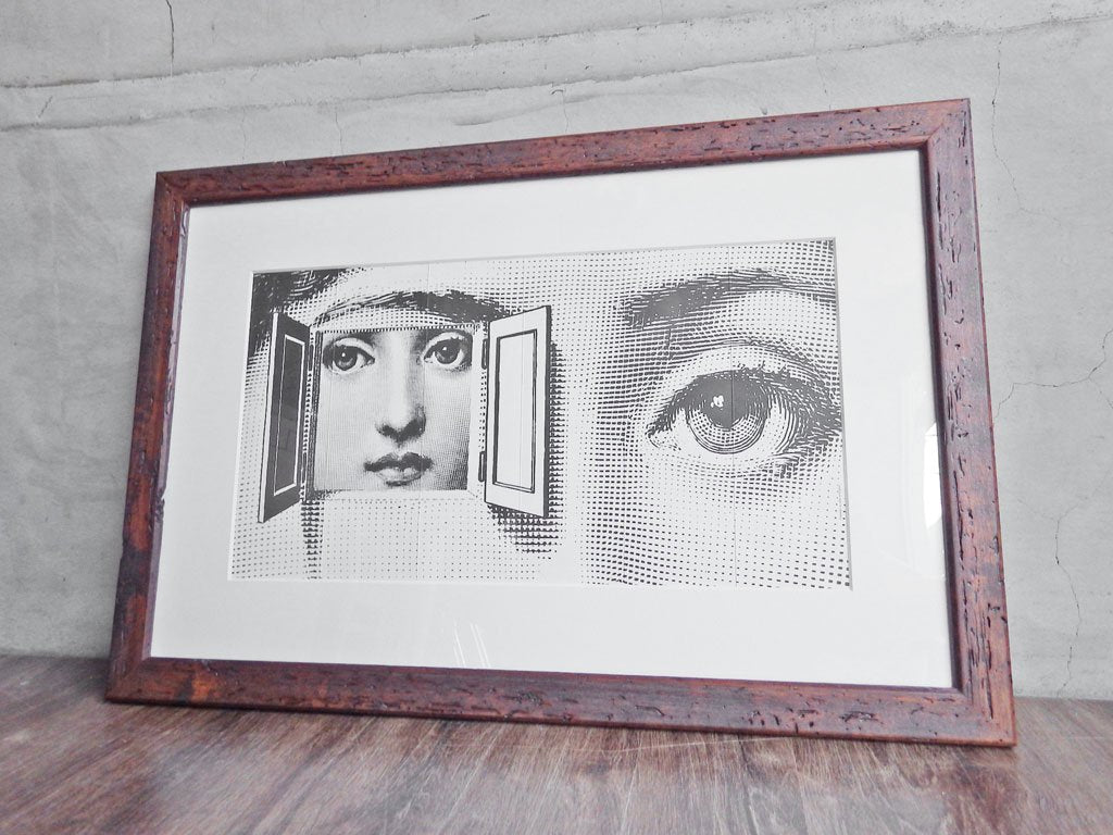 フォルナセッティ FORNASETTI ポスター リナ・カヴァリエリ 額付き アート 66.3×44.5cm ♪