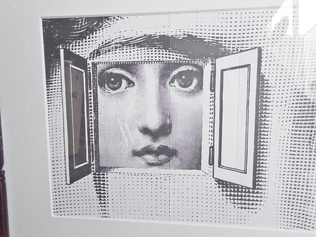 フォルナセッティ FORNASETTI ポスター リナ・カヴァリエリ 額付き アート 66.3×44.5cm ♪