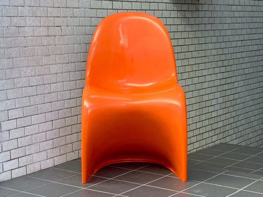 ハーマンミラー Herman Miller 1974年製 ビンテージ パントンチェア Panton Chair オレンジ GFRP製 ヴァーナー・パントン ミッドセンチュリー ■