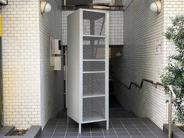 リオン LYON メッシュロッカー MESH LOCKER スチール グレー W61 パシフィックファニチャー P.F.S取扱 インダストリアル USA 定価￥132,000- ■