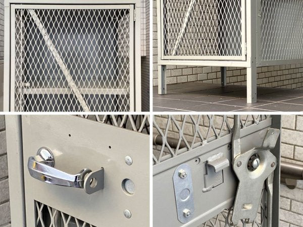 リオン LYON メッシュロッカー MESH LOCKER スチール グレー W61 パシフィックファニチャー P.F.S取扱 インダストリアル USA 定価￥132,000- ■