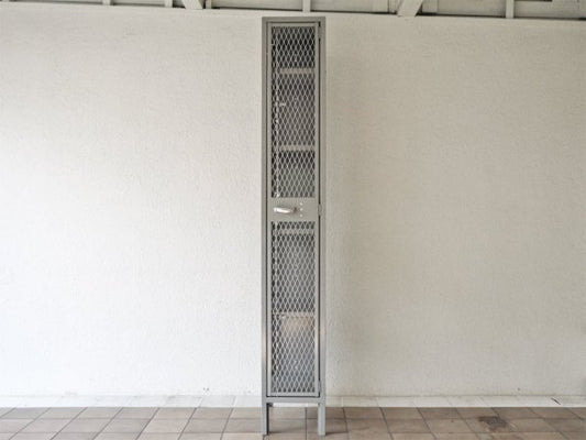 リオン LYON メッシュロッカー MESH LOCKER スチール グレー W30.5 パシフィックファニチャー P.F.S取扱 インダストリアル USA 廃番 参考価格 \92,880- ◇