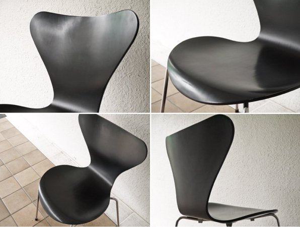 フリッツハンセン Fritz Hansen セブンチェア ラッカー ブラック アルネ・ヤコブセン Arne Jacobsen デンマーク 北欧家具  ◇