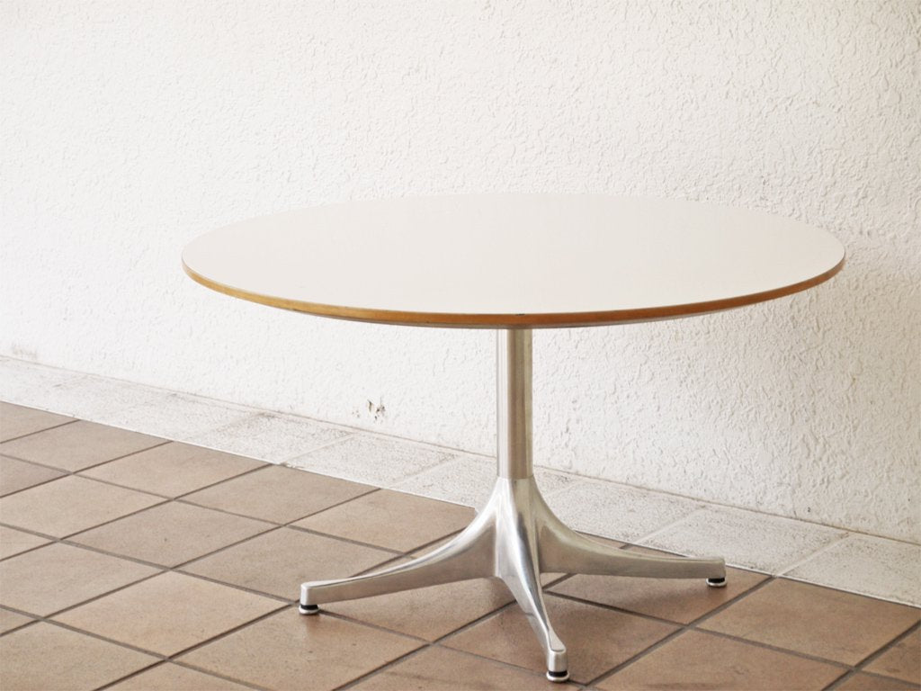 ハーマンミラー Herman Miller ネルソン ペデスタル コーヒーテーブル NELSON PEDESTAL COFFEE TABLE ホワイト ジョージ・ネルソン ◇