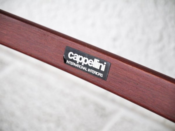 カッペリーニ Cappellini ビンテージ アームチェア ビーチ材 レザー コードバン イタリアモダン 希少品 ◇