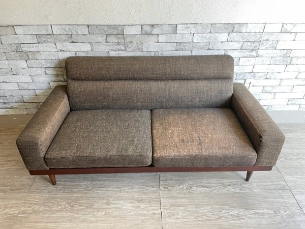 パシフィックファニチャーサービス Pacific furniture service スタンダードC STANDARD C 2PW 2人掛けソファ MOブラック 定価236,500円 現状品 ●