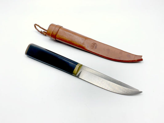 ハックマン Hackman プッコナイフ PUUKKO Knife ステンレス 22cm レザーケース付 タピオ・ヴィルカラ フィンランド 北欧ビンテージ 希少 ●