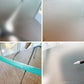 アダル ADAL リンク LINK ガラステーブル ラウンド 120cm フロストガラス アルミダイキャストレッグ 蒲原潤 オフィス什器 ●