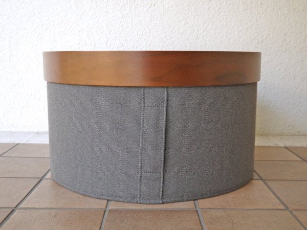ソフトライン SOFTLINE ドラムス パフ トレイ DRUMS POUF スツール ローテーブル ウォールナット カバーリング デンマーク アクタス ACTUS 取扱い ◇