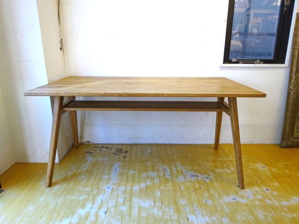 ウニコ unico アディ ADDAY ダイニングテーブル Dining table オーク材 オイル仕上げ W150cm 定価￥71,280 ★