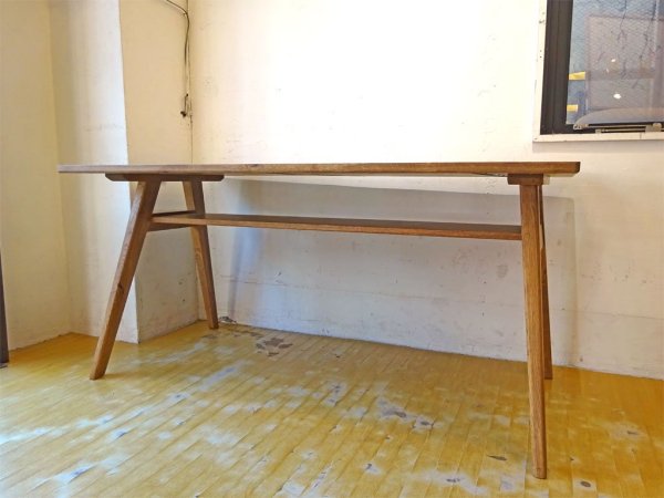 ウニコ unico アディ ADDAY ダイニングテーブル Dining table オーク材 オイル仕上げ W150cm 定価￥71,280 ★