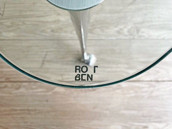 ロルフベンツ ROLFBENZ ガラス ローテーブル センターテーブル W141cm キャスター付 モダンスタイル ドイツ ●