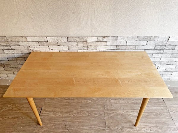 トラックファニチャー TRUCK FURNITURE ダイニングテーブル LATHED-LEG TABLE メープル材 W160cm 特注品 ●