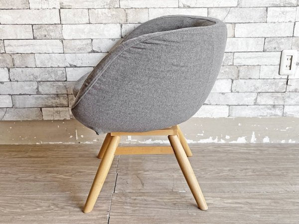 モモナチュラル Momo Natural モールドラウンドチェア MOLD ROUND CHAIR ML ダイニングチェア アルダー材 カバーリング仕様 回転式 ●