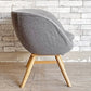 モモナチュラル Momo Natural モールドラウンドチェア MOLD ROUND CHAIR ML ダイニングチェア アルダー材 カバーリング仕様 回転式 ●