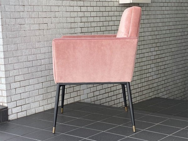 ダッチボーン DUTCH BONE ケイト アームチェア Kate armchair ラウンジチェア ダイニングチェア ベルベット ピンク オランダ ■