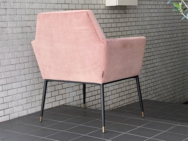 ダッチボーン DUTCH BONE ケイト アームチェア Kate armchair ラウンジチェア ダイニングチェア ベルベット ピンク オランダ ■