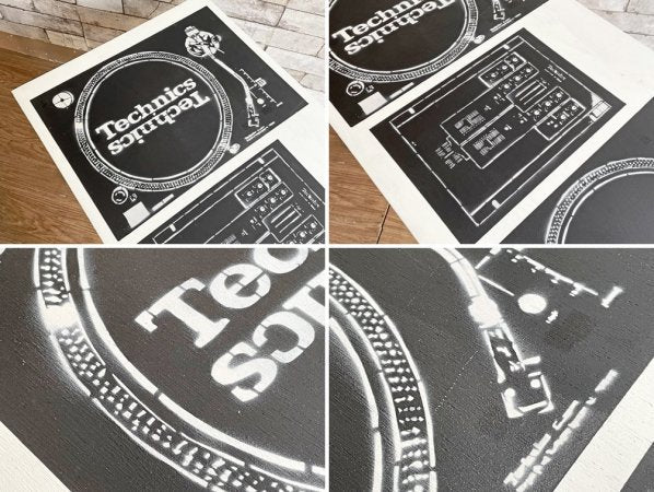 FEDUP STORE コーヒーテーブル ローテーブル DJ ターンテーブル ペインテッド ウッド × アイアン オーダーメイド ●