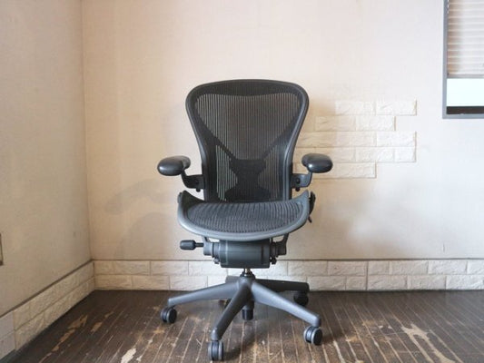 ハーマンミラー Herman Miller アーロンチェア Aeron Chair Bサイズ ポスチャーフィット フル装備 デスクチェア  オフィス ◎