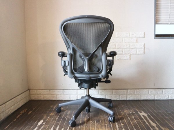 ハーマンミラー Herman Miller アーロンチェア Aeron Chair Bサイズ ポスチャーフィット フル装備 デスクチェア  オフィス ◎