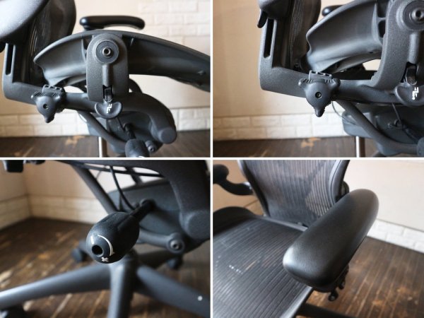 ハーマンミラー Herman Miller アーロンチェア Aeron Chair Bサイズ ポスチャーフィット フル装備 デスクチェア  オフィス ◎