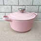 ルクルーゼ LE CREUSET ココットロンド 両手鍋 14cm 鋳物 ホーロー シフォンピンク フランス ■