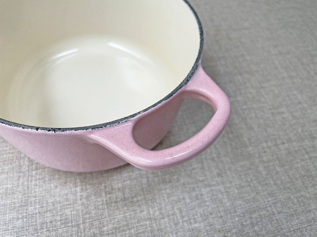 ルクルーゼ LE CREUSET ココットロンド 両手鍋 14cm 鋳物 ホーロー シフォンピンク フランス ■