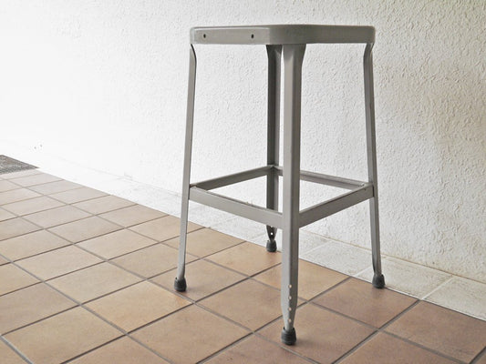 リオン LYON ファクトリースツール FACTORY STOOL グレー Lサイズ P.F.S取扱 インダストリアル ガレージ B ◇